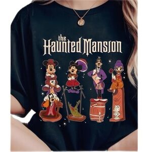 Women’s Disney Inspired HAUNTED MANSION Classic Black T-Shirt - Size XL - NWOT